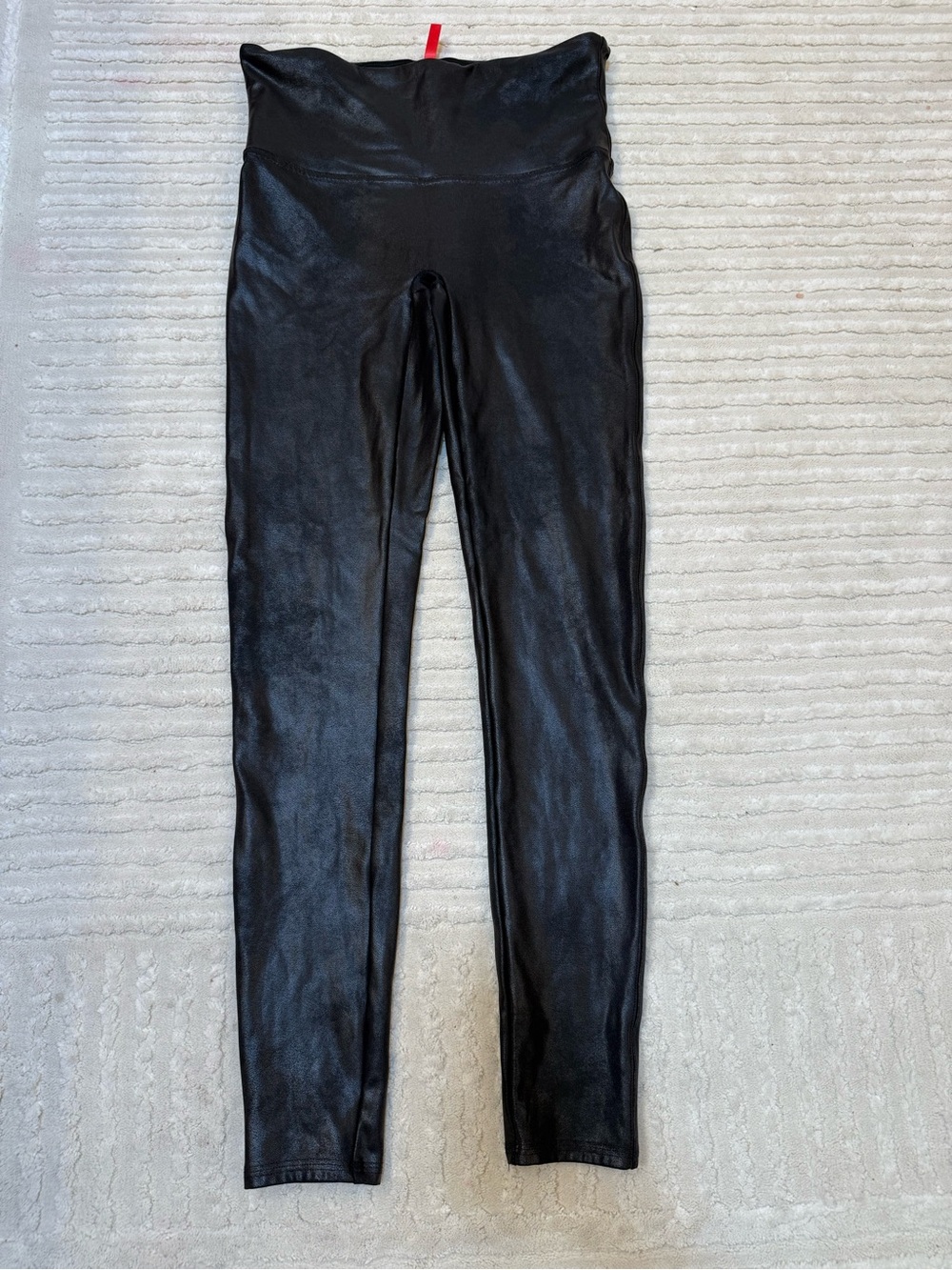 SPANX Faux Leather High Rise Leggings Black Size Large